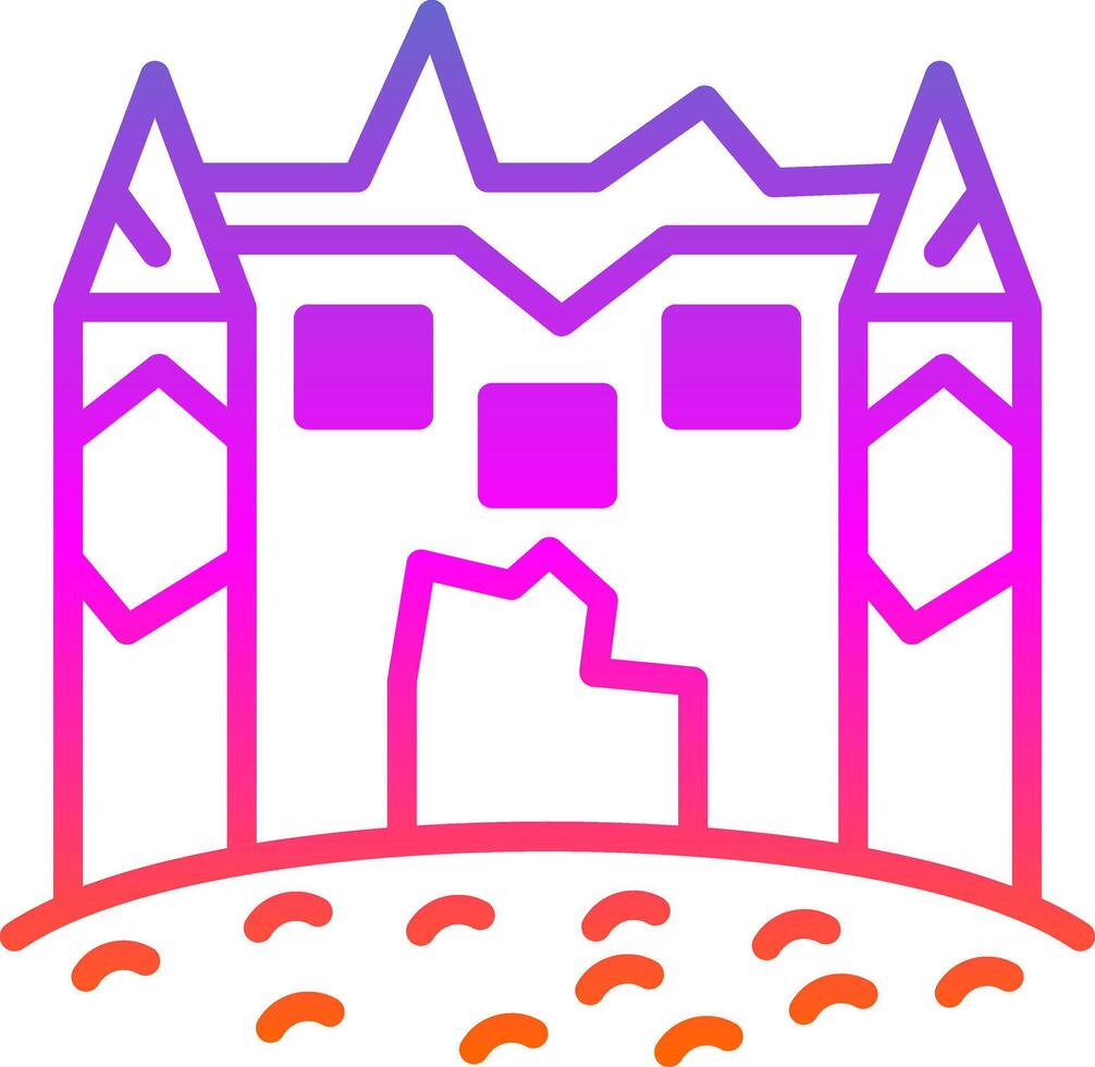 Eis Schloss Vektor Symbol Design