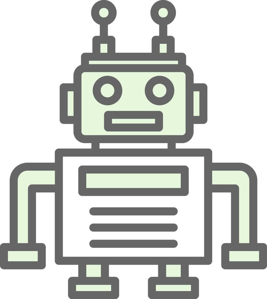 Roboter-Vektor-Icon-Design vektor