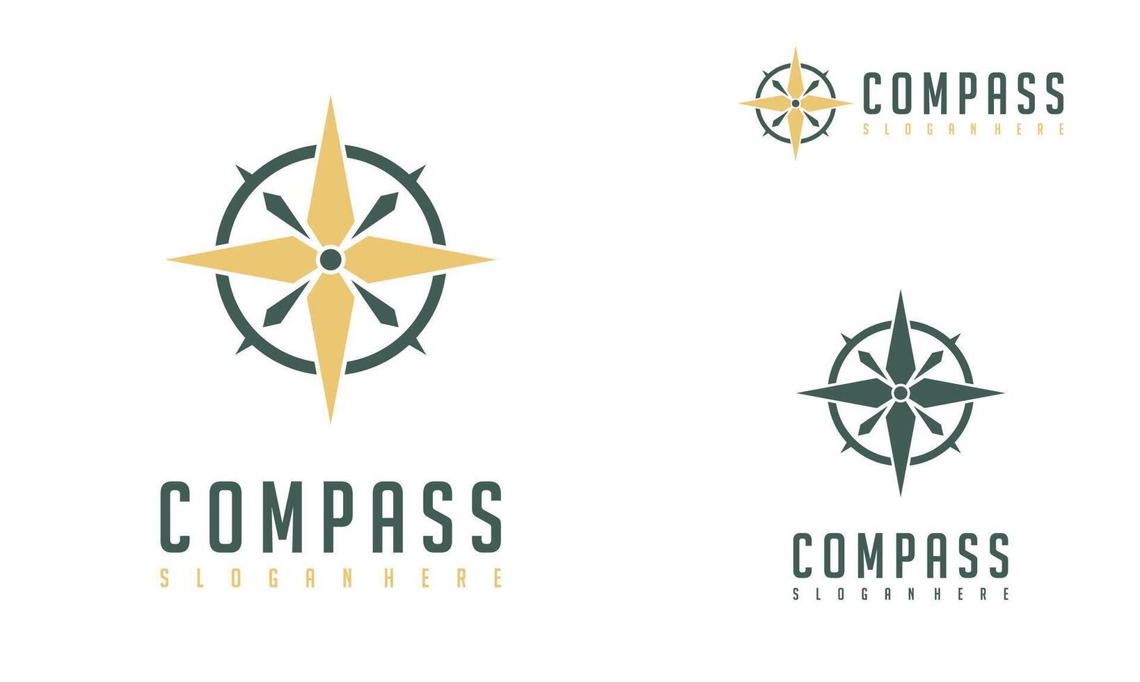 Kompass Logo Vektor modern Navigation Symbol. Kompass Illustration Symbol einfach Design.