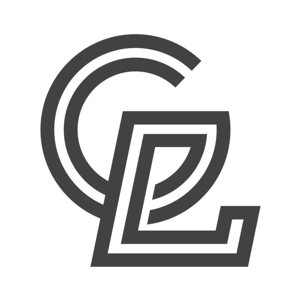 Gl, lg, G und l abstrakt Initiale Monogramm Brief Alphabet Logo Design vektor