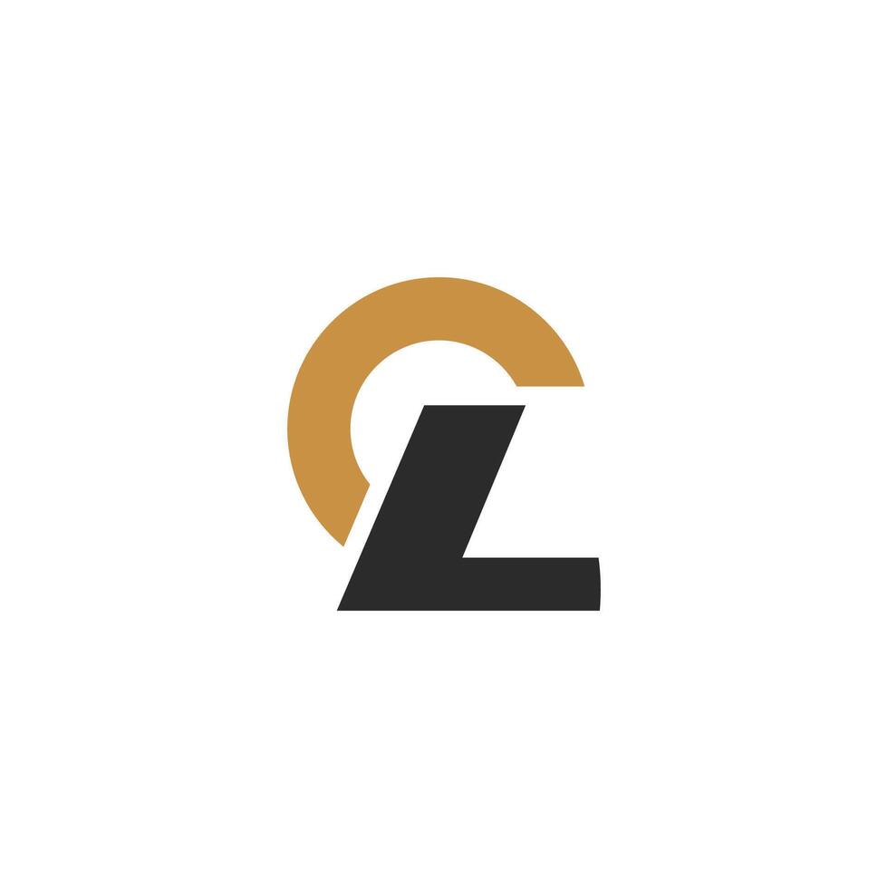 Alphabet Briefe Initialen Monogramm Logo cl, lc, l und c vektor