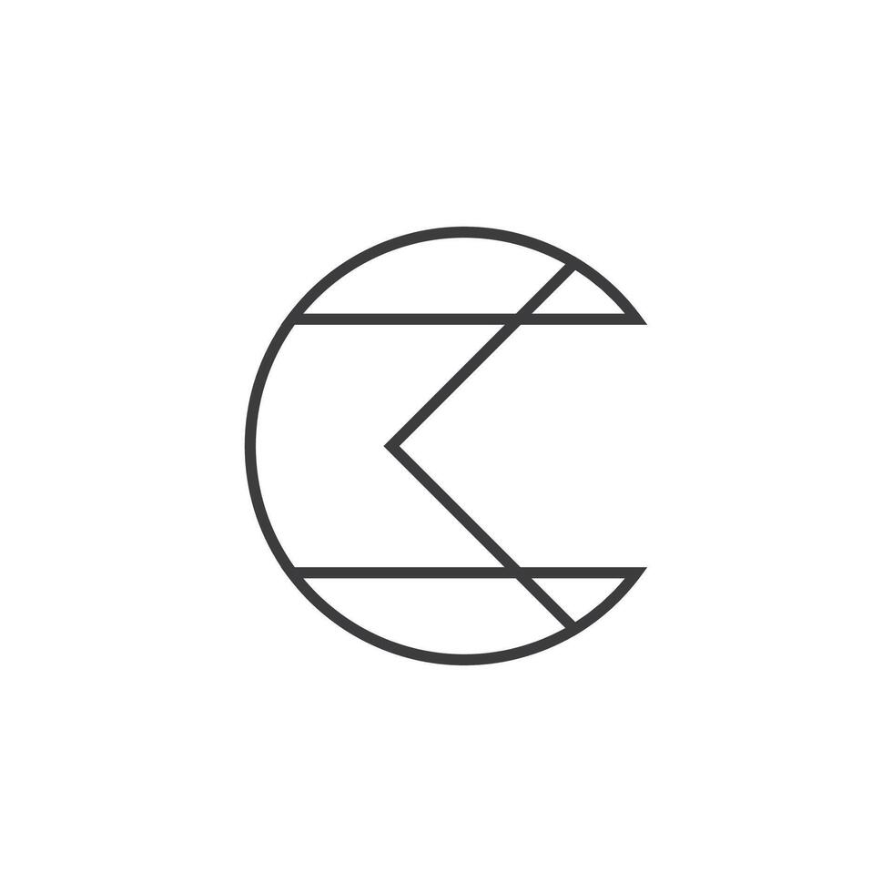 kreativ abstrakt Brief ck Logo Design. verknüpft Brief kc Logo Design. vektor