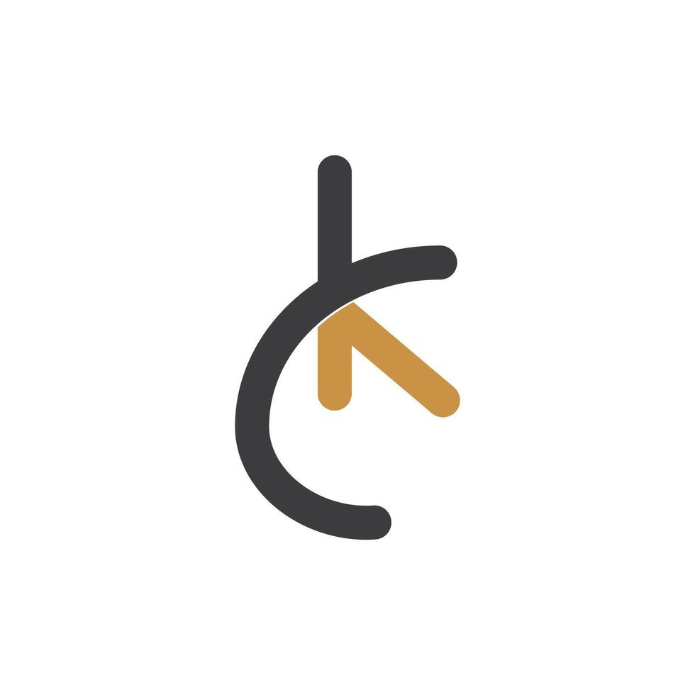 kreativ abstrakt Brief ck Logo Design. verknüpft Brief kc Logo Design. vektor