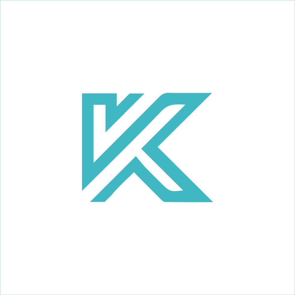 Anfangsbuchstabe k-Logo-Design-Vorlage vektor