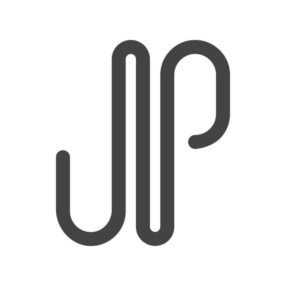 Initiale jp Brief Logo mit kreativ modern Geschäft Typografie Vektor Vorlage. kreativ abstrakt Brief pj Logo Design.