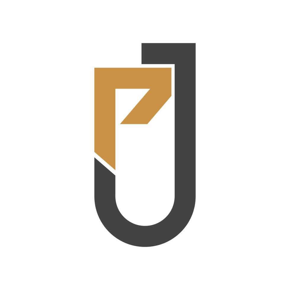 Initiale jp Brief Logo mit kreativ modern Geschäft Typografie Vektor Vorlage. kreativ abstrakt Brief pj Logo Design.