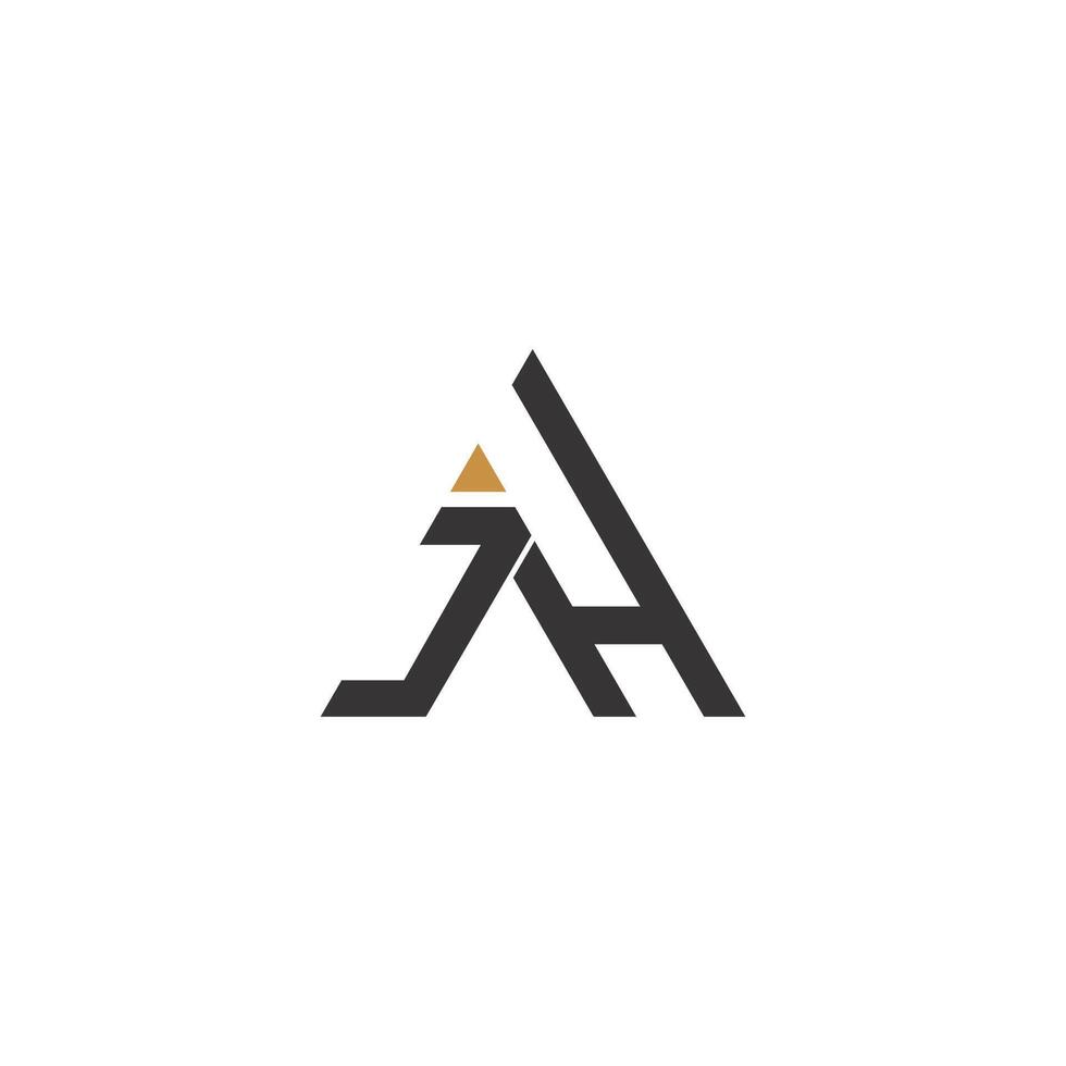 hj, jh, h und j abstrakt Initiale Monogramm Brief Alphabet Logo Design. vektor