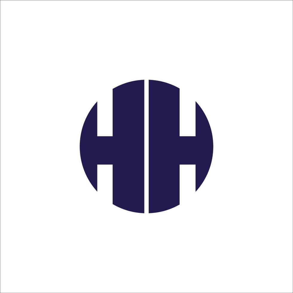 första brev hh logotyp eller h logotyp vektor design mall