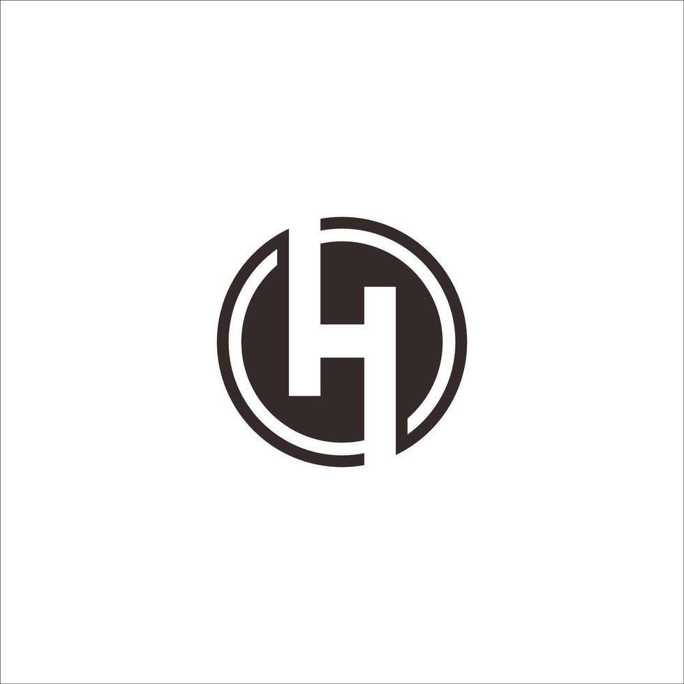 Initiale Brief hh Logo oder h Logo Vektor Design Vorlage