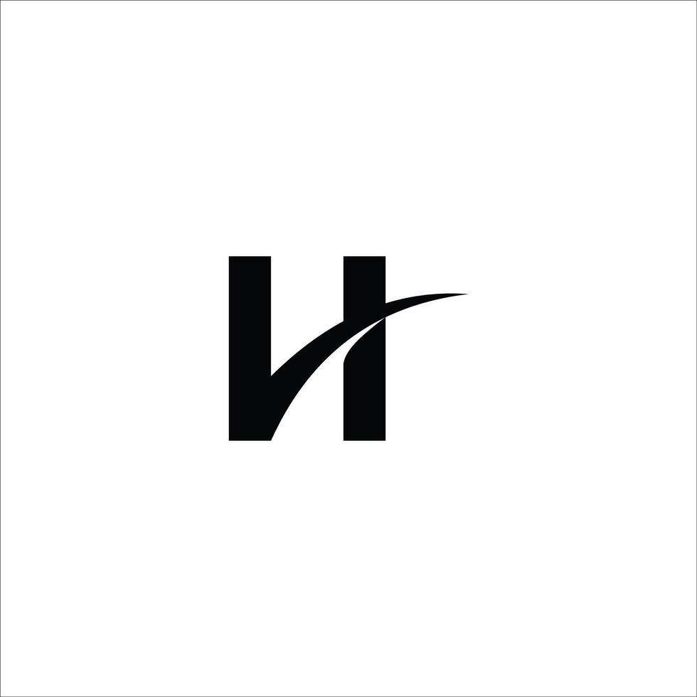 Initiale Brief hh Logo oder h Logo Vektor Design Vorlage