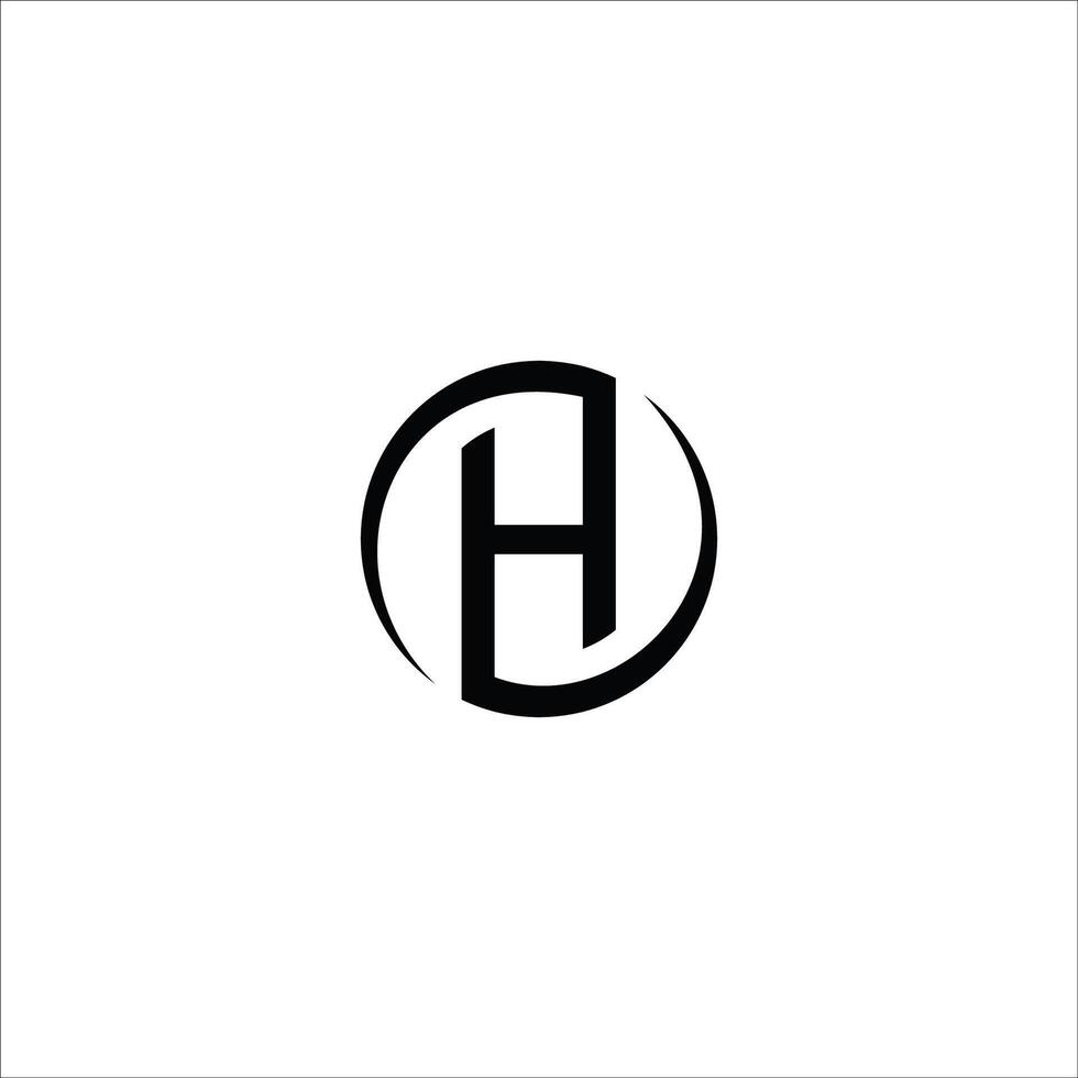 första brev hh logotyp eller h logotyp vektor design mall