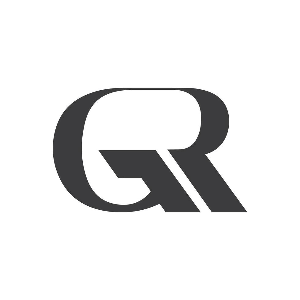 första gr brev logotyp med kreativ modern företag typografi vektor mall. kreativ abstrakt brev rg logotyp design.