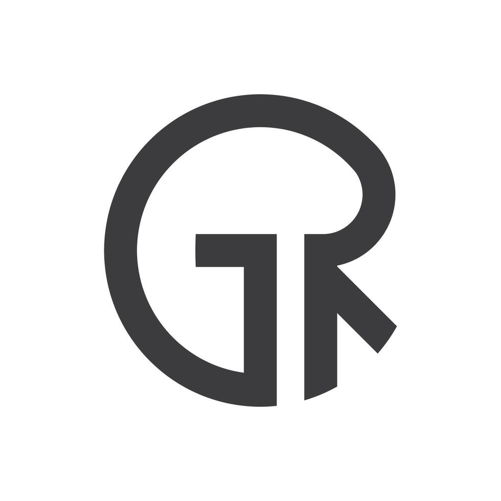 Initiale GR Brief Logo mit kreativ modern Geschäft Typografie Vektor Vorlage. kreativ abstrakt Brief rg Logo Design.