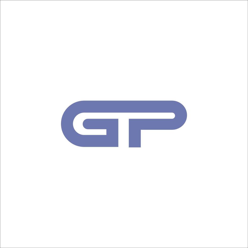 Initiale Brief gp oder pg Logo Vektor Design