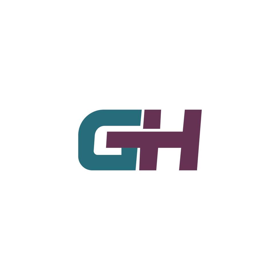 Initiale Brief gh oder hg Logo Vektor Vorlagen