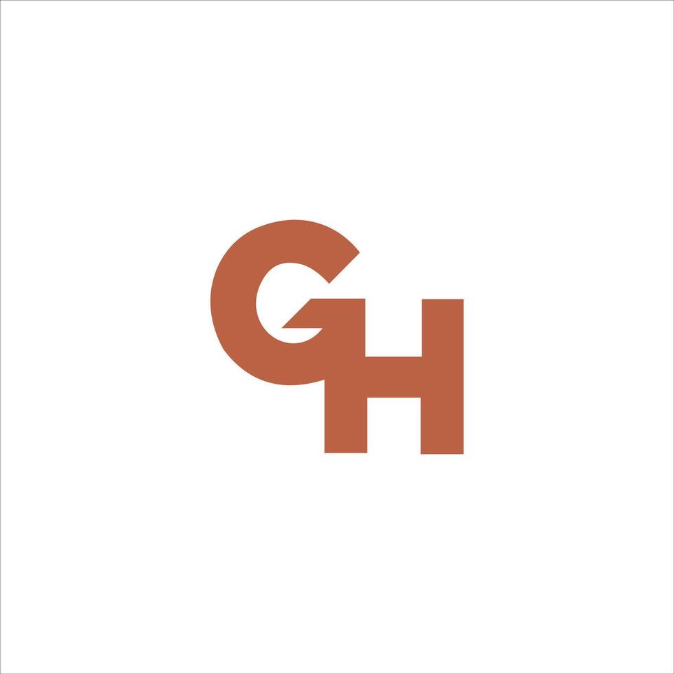 Initiale Brief gh oder hg Logo Vektor Vorlagen