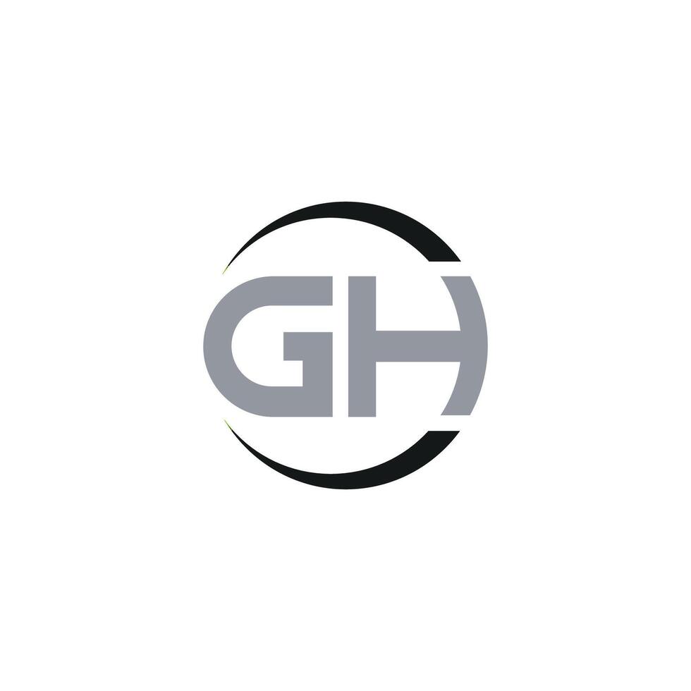Initiale Brief gh oder hg Logo Vektor Vorlagen