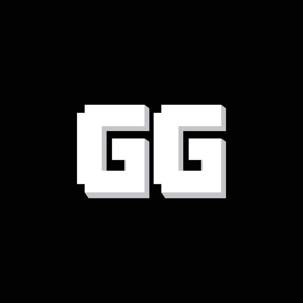 gg Brief Logo Design . gg Initiale basierend Alphabet Symbol Logo Design vektor