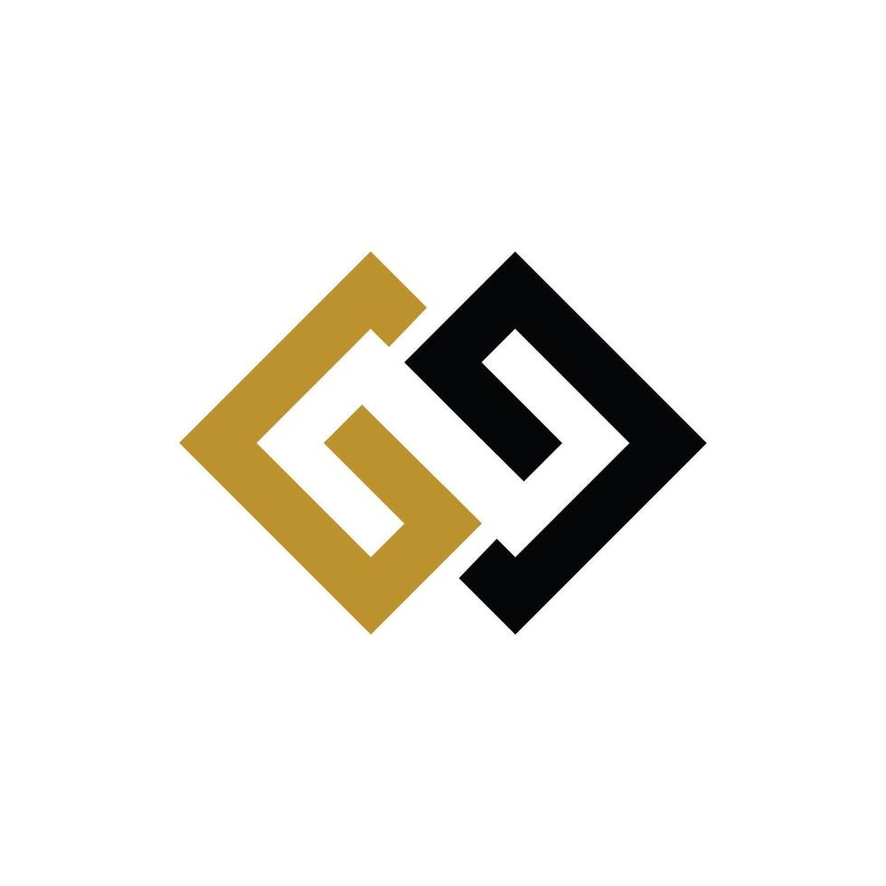 första brev g logotyp vektor design.