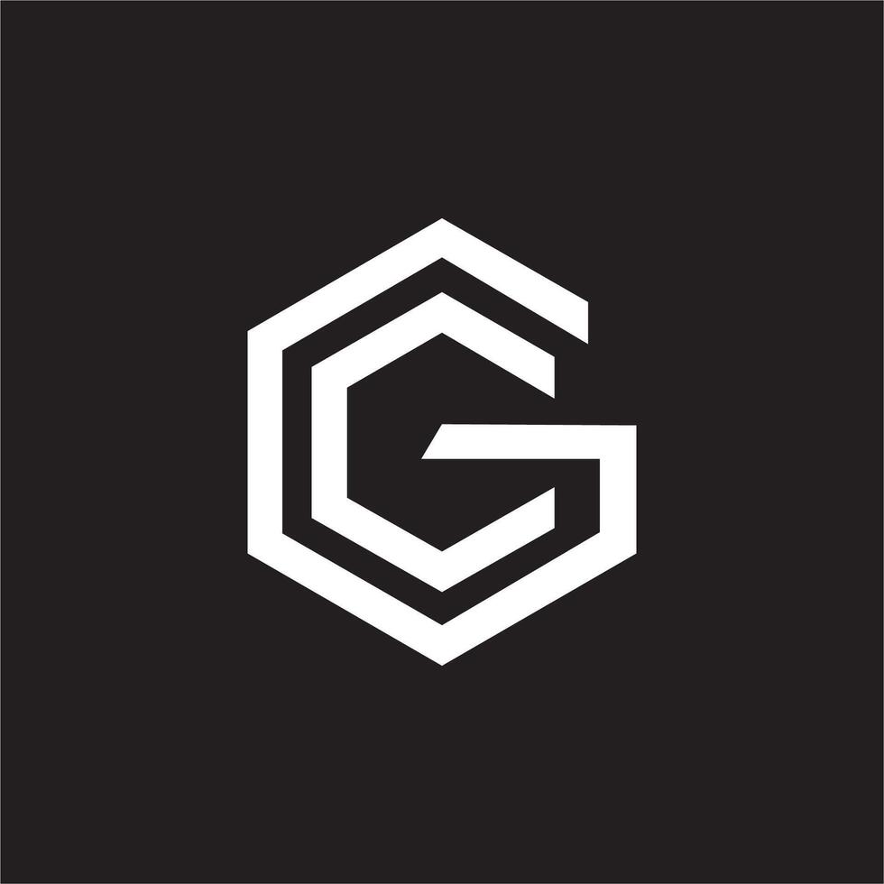 Initiale Brief gc oder cg Logo Vektor Design