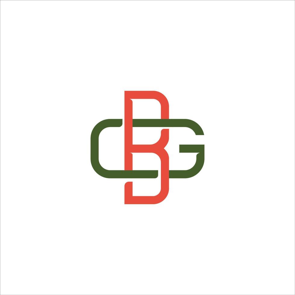 Initiale Brief bg Logo oder gb Logo Vektor Design Vorlage