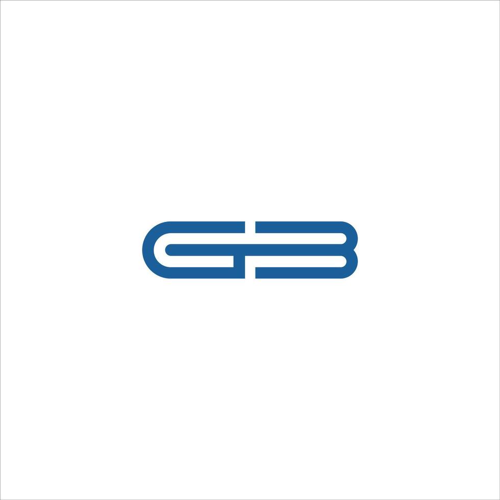 första brev bg logotyp eller gb logotyp vektor design mall