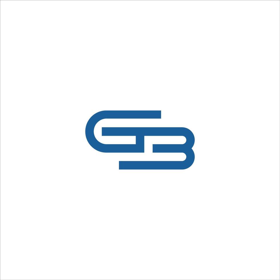 Initiale Brief bg Logo oder gb Logo Vektor Design Vorlage