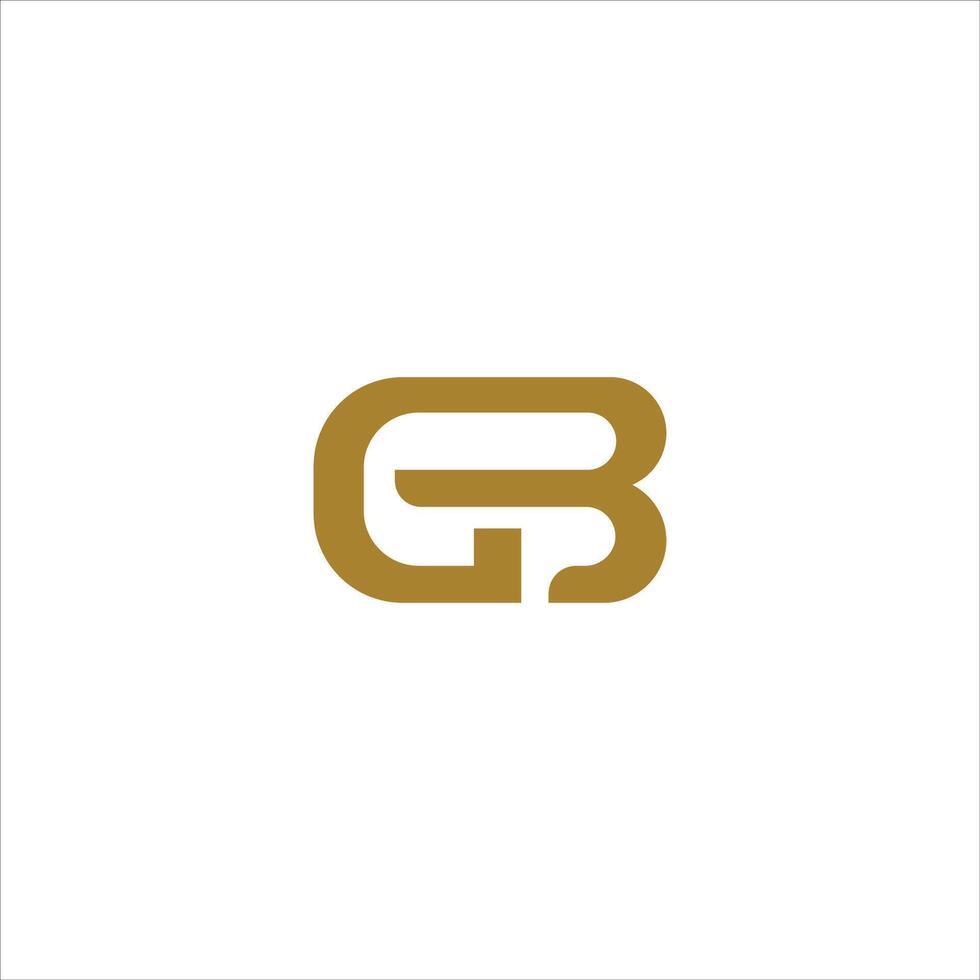 Initiale Brief bg Logo oder gb Logo Vektor Design Vorlage