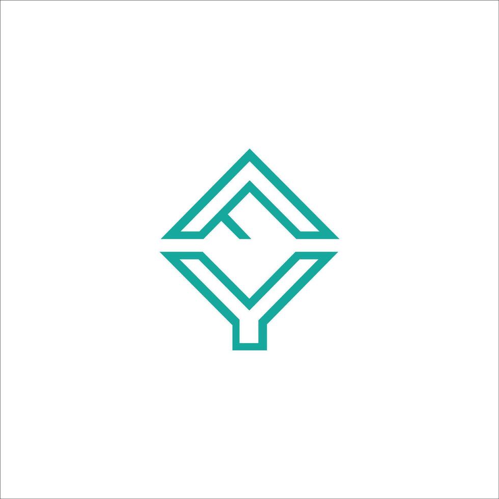 Initiale Brief fy Logo oder yf Logo Vektor Design Vorlage