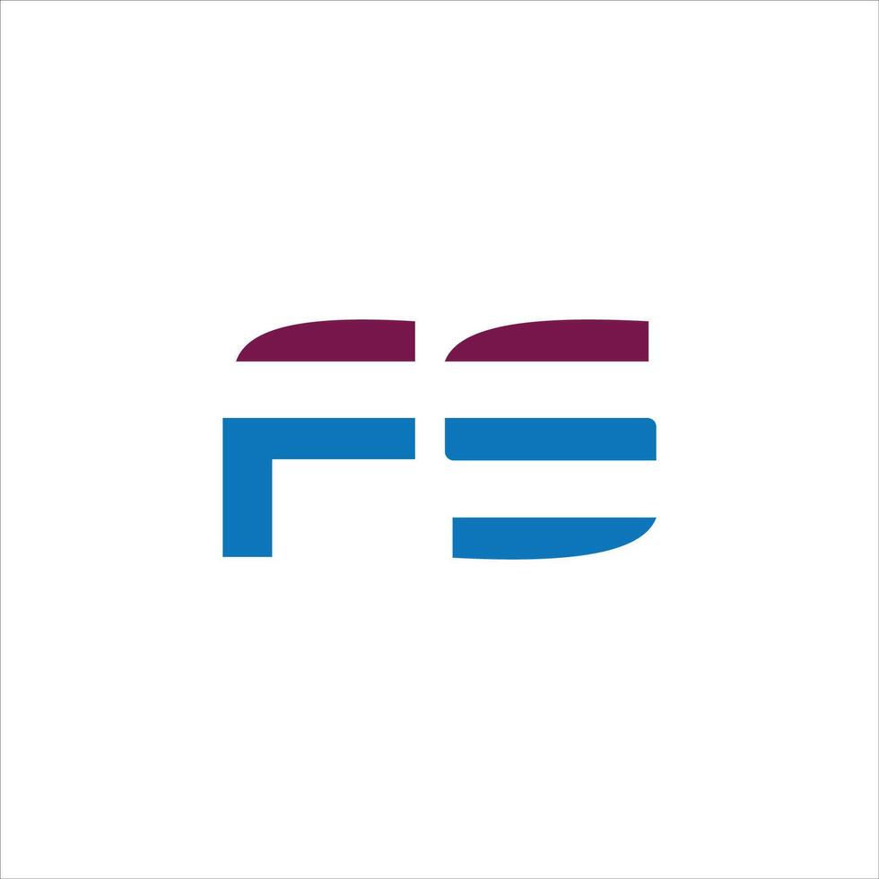 första brev fs eller sf logotyp vektor design