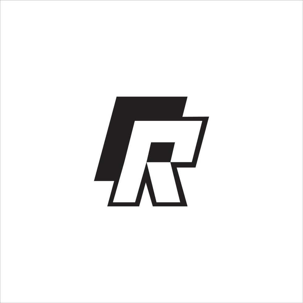 Initiale Brief fr oder rf Logo Vektor Designs