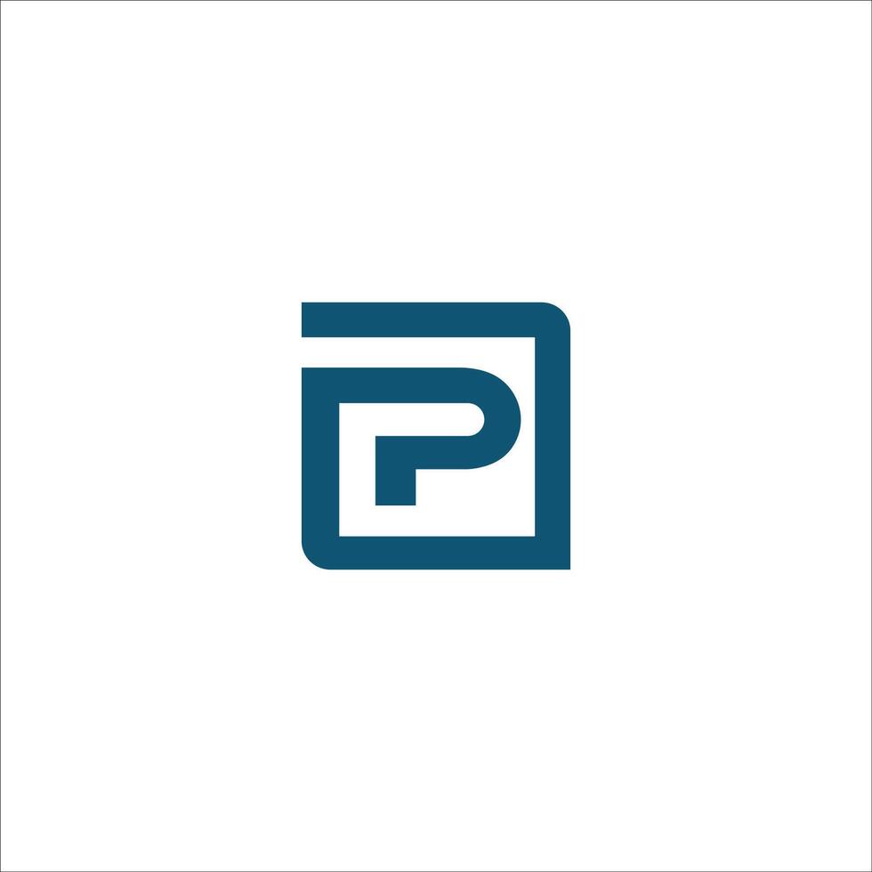 Initiale Brief fp Logo oder pf Logo Vektor Design Vorlagen