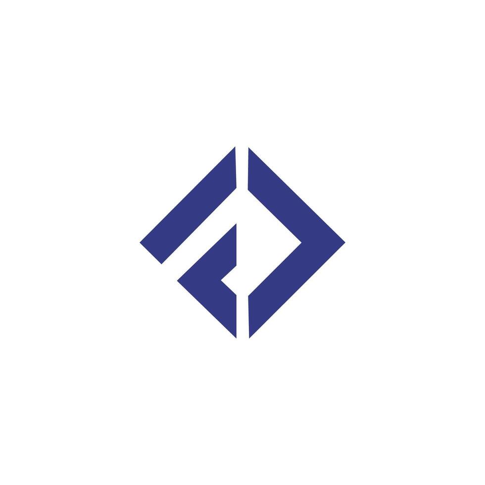 första brev fc eller jfr logotyp vektor design mall