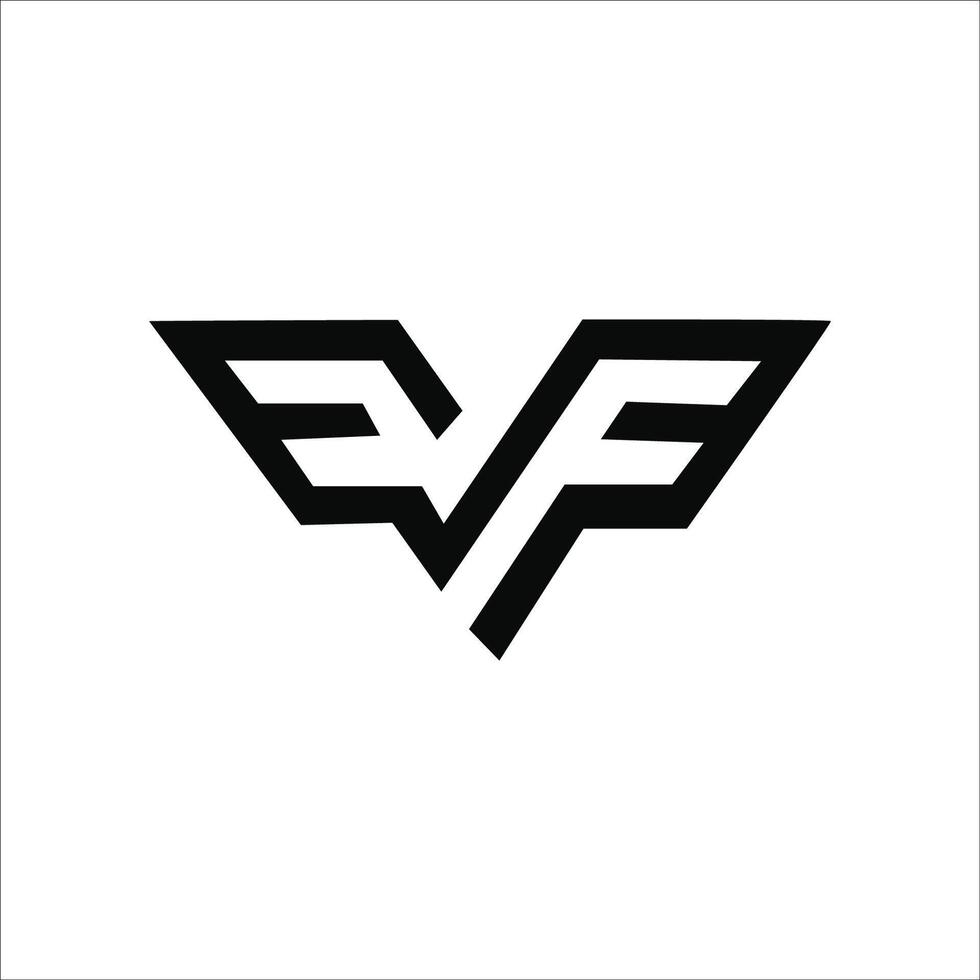 första brev ff logotyp eller f logotyp vektor design mall