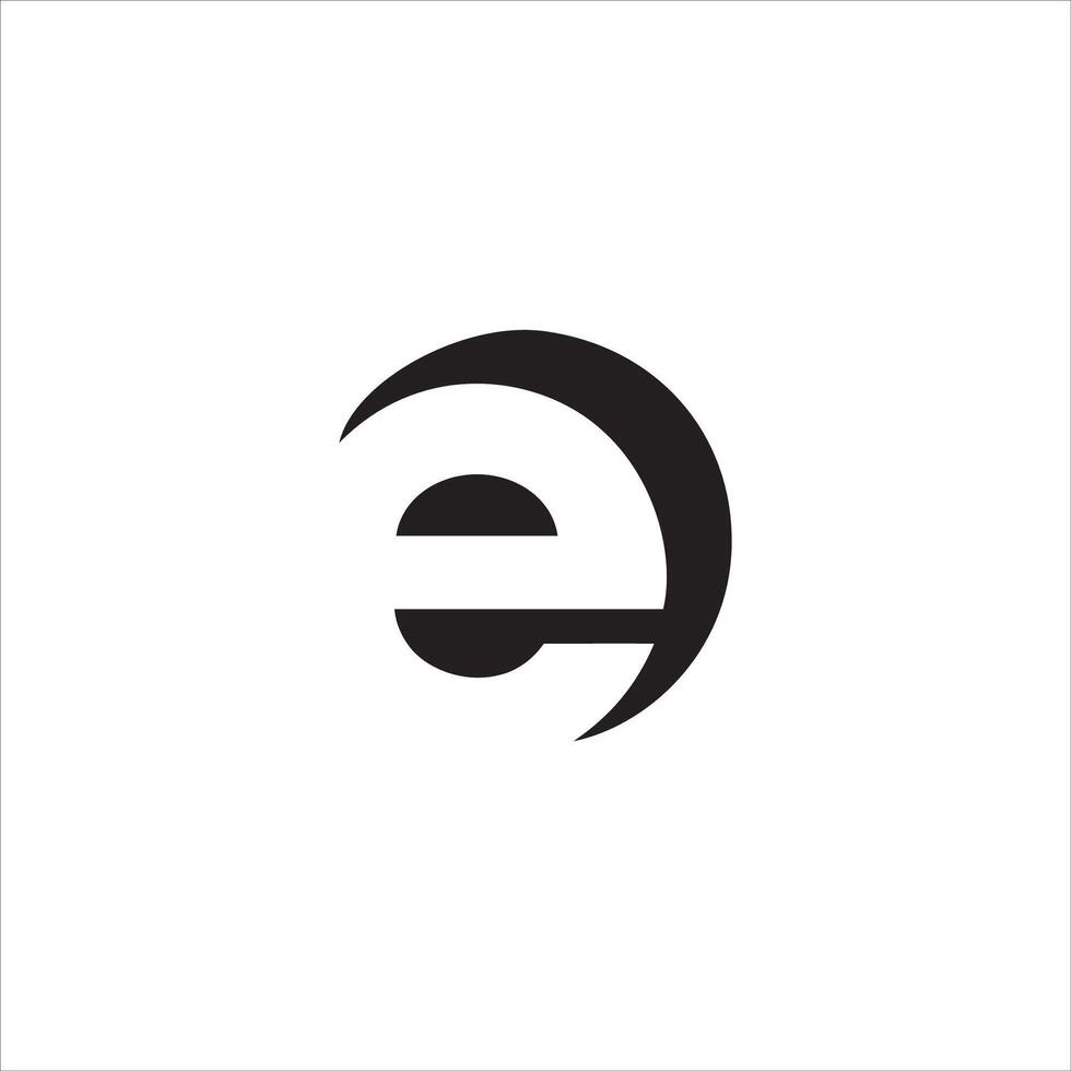 första brev eo eller oe logotyp vektor design mall
