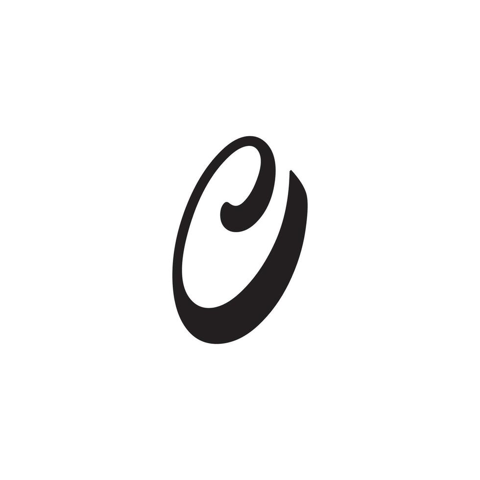 Initiale Brief eo oder ö Logo Vektor Design Vorlage
