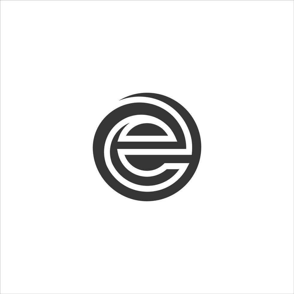 första brev eo eller oe logotyp vektor design mall