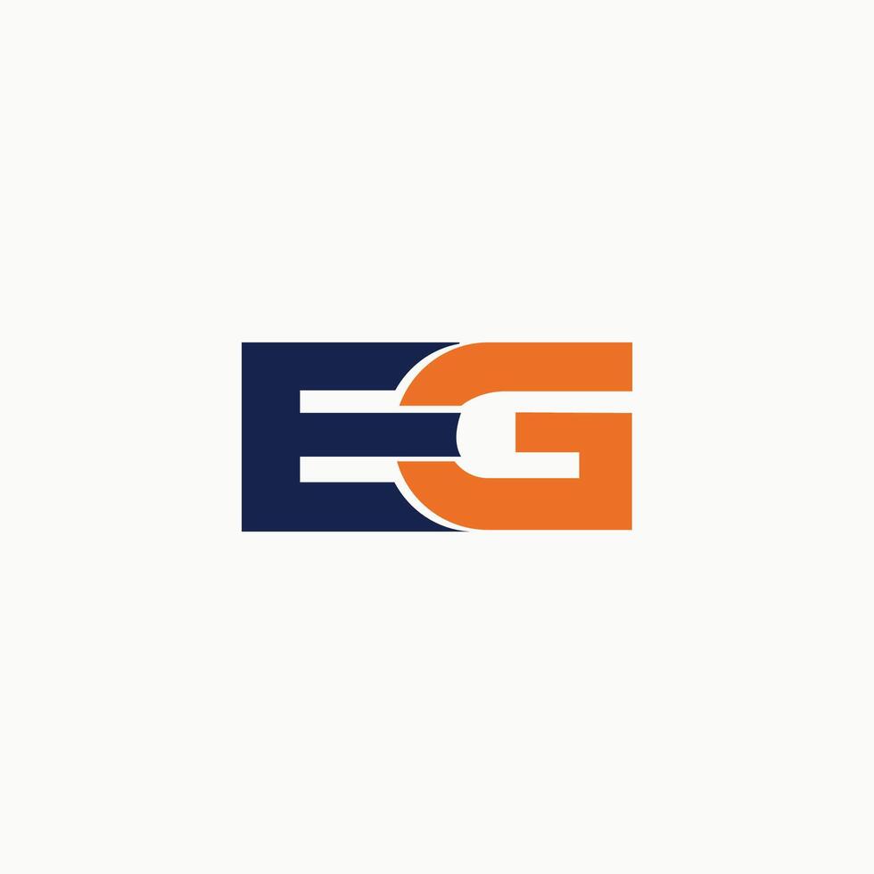 brev t.ex eller gE logotyp vektor logotyp design