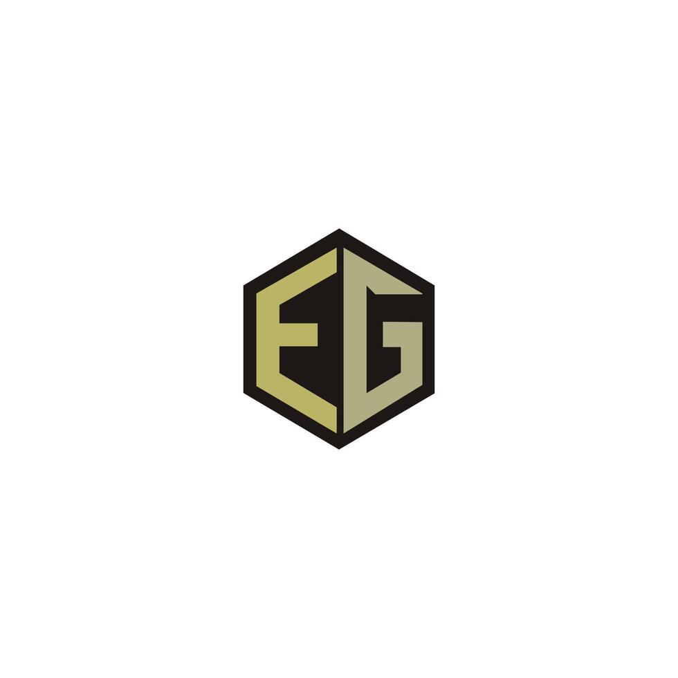 brev t.ex eller gE logotyp vektor logotyp design