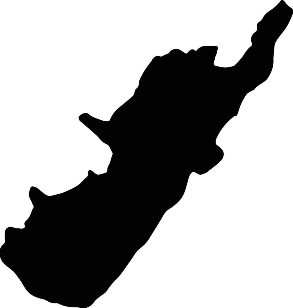 huila Kolumbien Silhouette Karte vektor