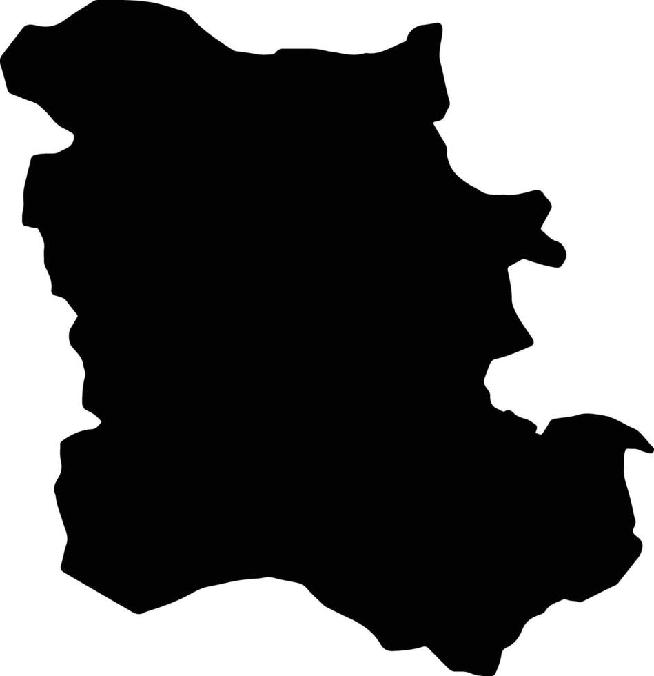 plovdiv Bulgarien Silhouette Karte vektor