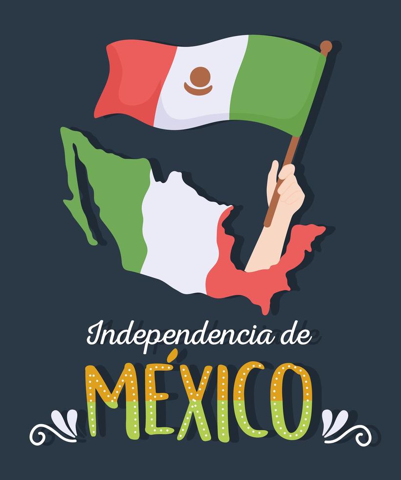 Unabhängigkeitstag Mexiko feiern vektor