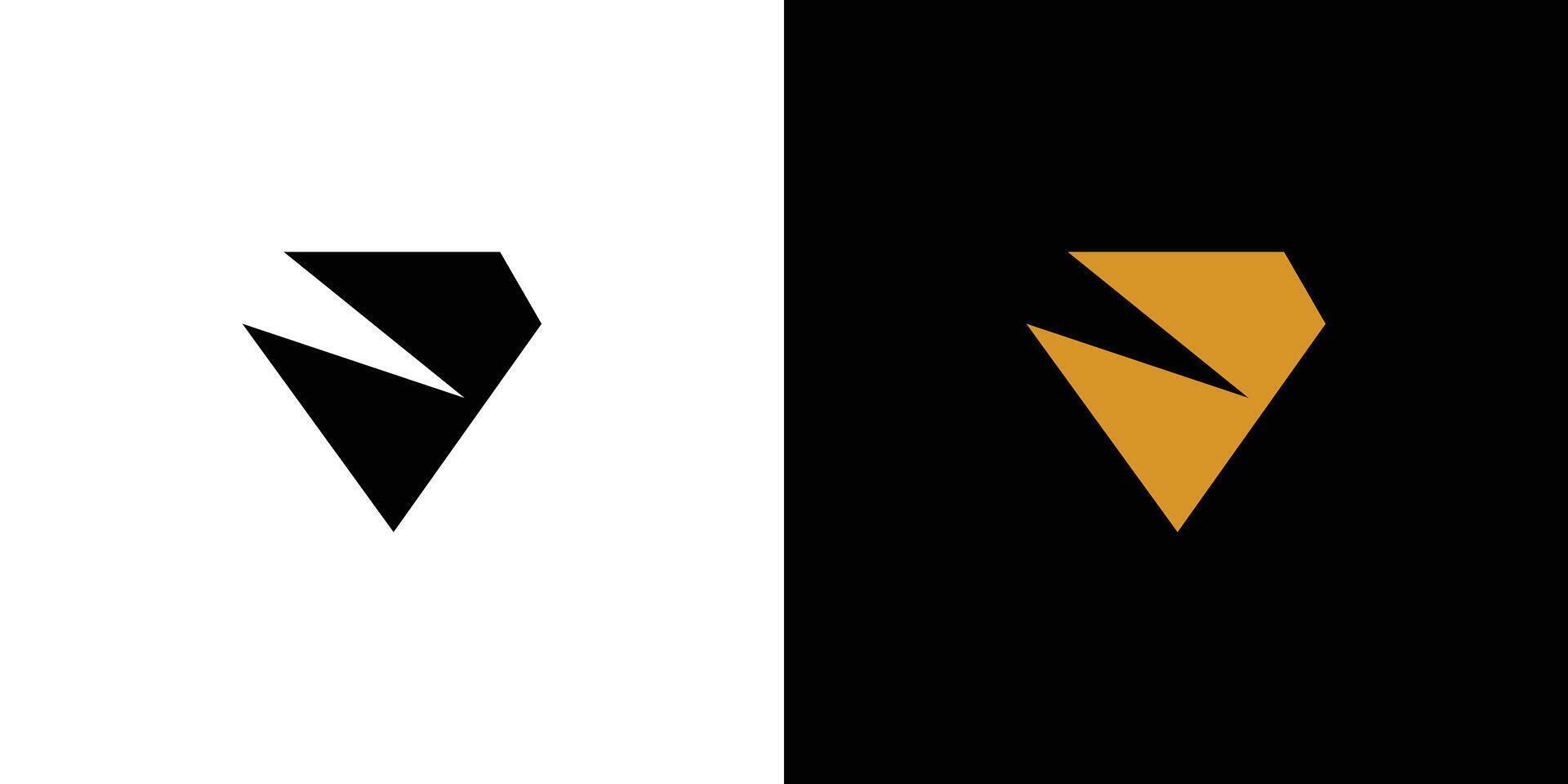 luxuriös und einzigartig Diamant Logo Design vektor
