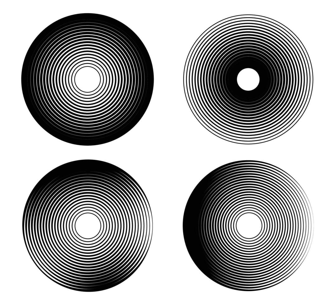 cirkel hastighet linje halvton lutning linje mönster bakgrund. vektor