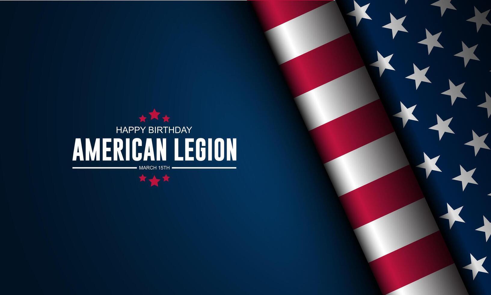 glücklich Geburtstag amerikanisch Legion Hintergrund Vektor Illustration