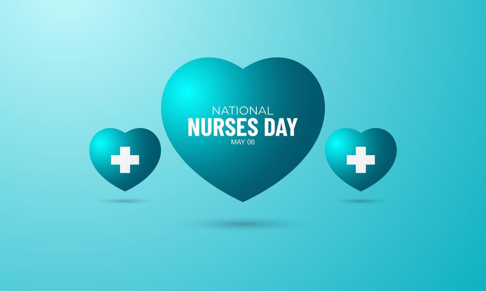 nationell sjuksköterskor dag Maj 06 bakgrund vektor illustration