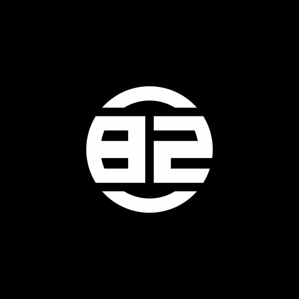 bz logo monogram isolerad på cirkel element designmall vektor