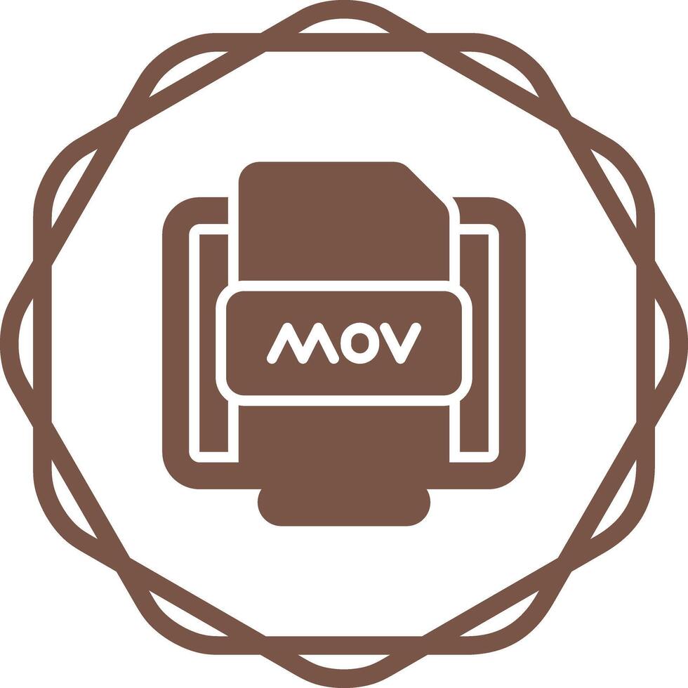 mov Datei Vektor Symbol