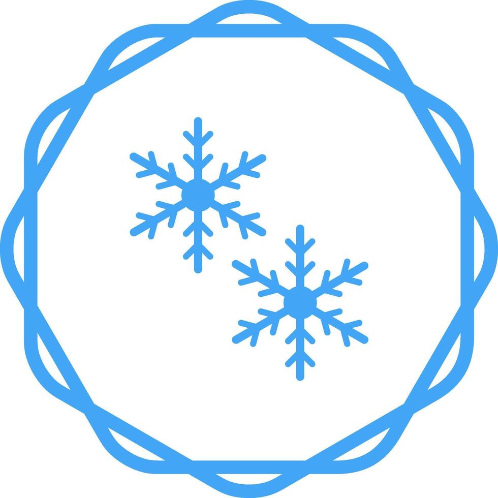 snöflingor vektor ikon