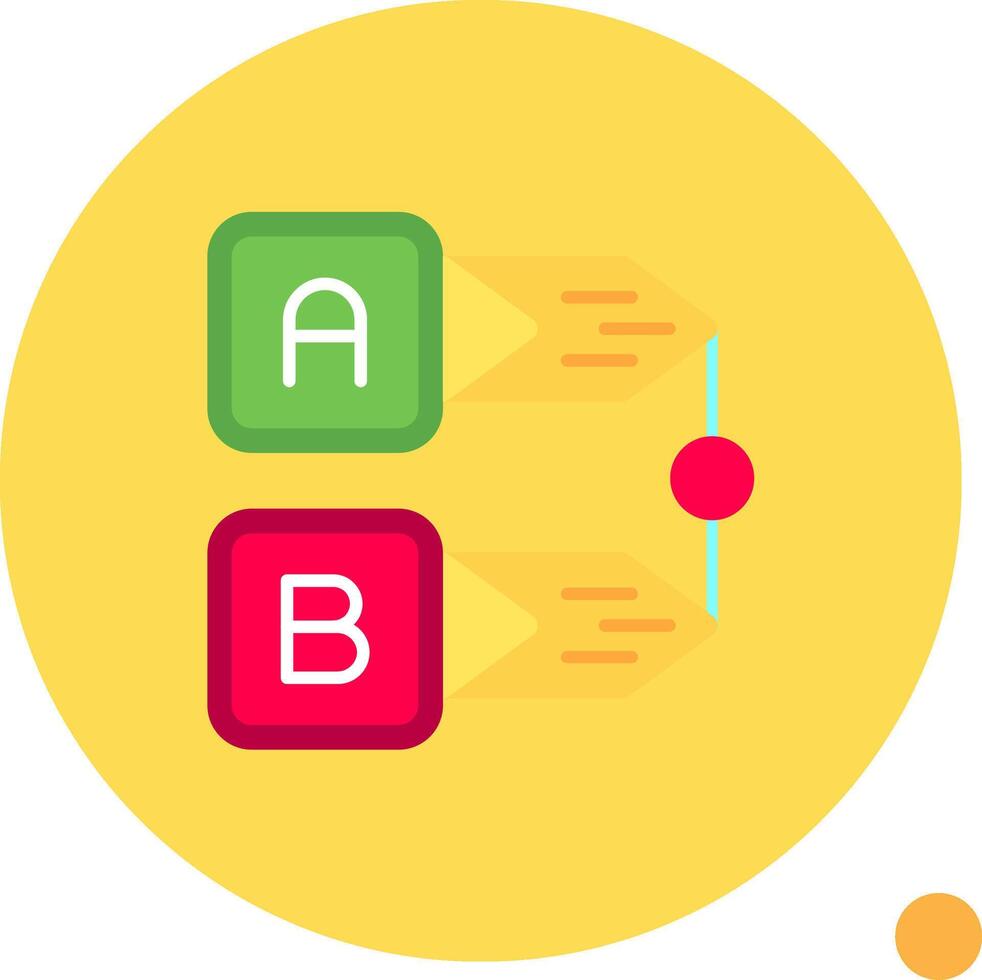 diagram lång cirkel ikon vektor